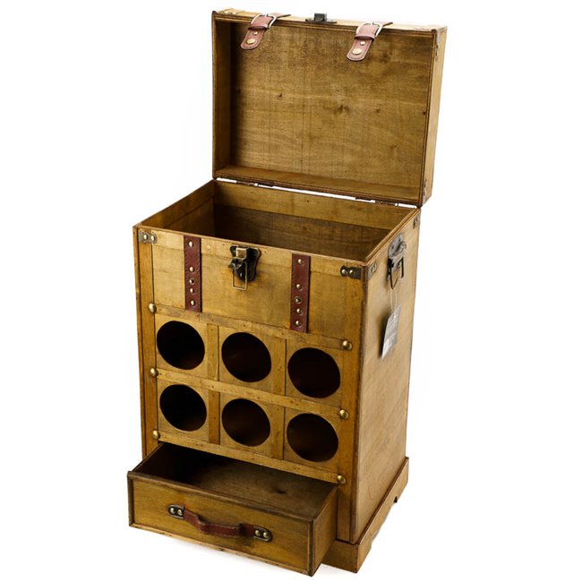 Wine bottle holder Bruce for 6 bottles, H28x59x39cm