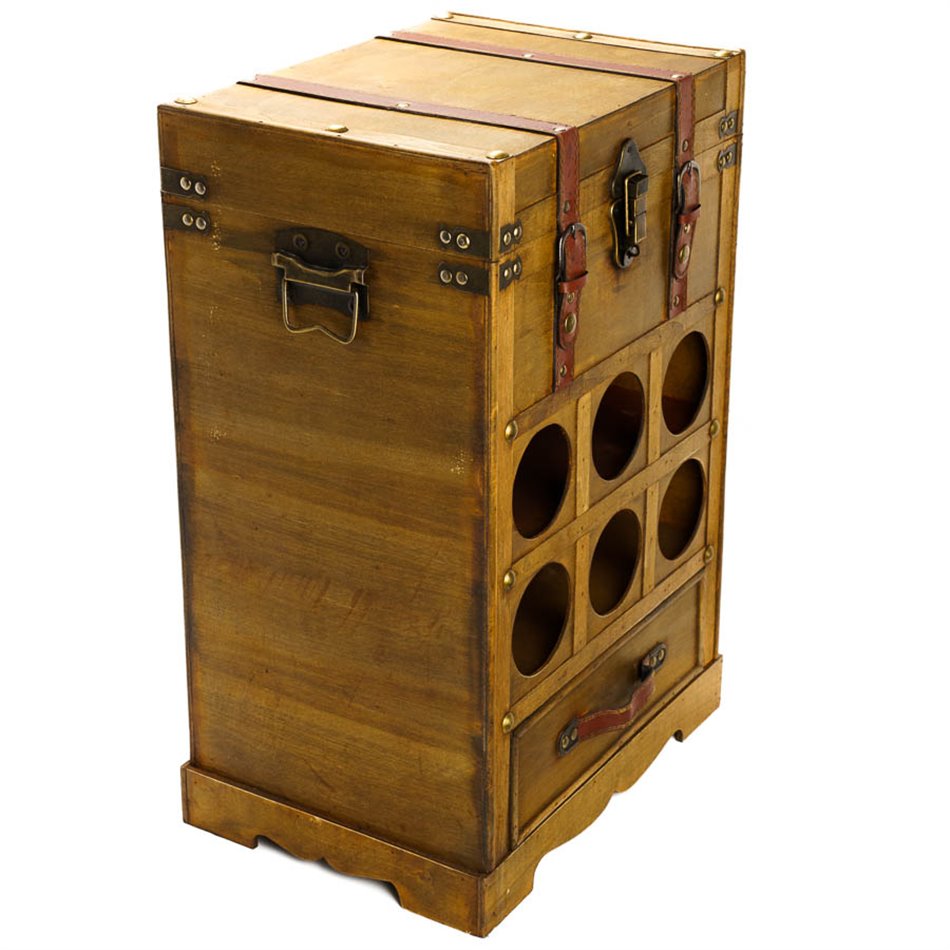 Wine bottle holder Bruce for 6 bottles, H28x59x39cm