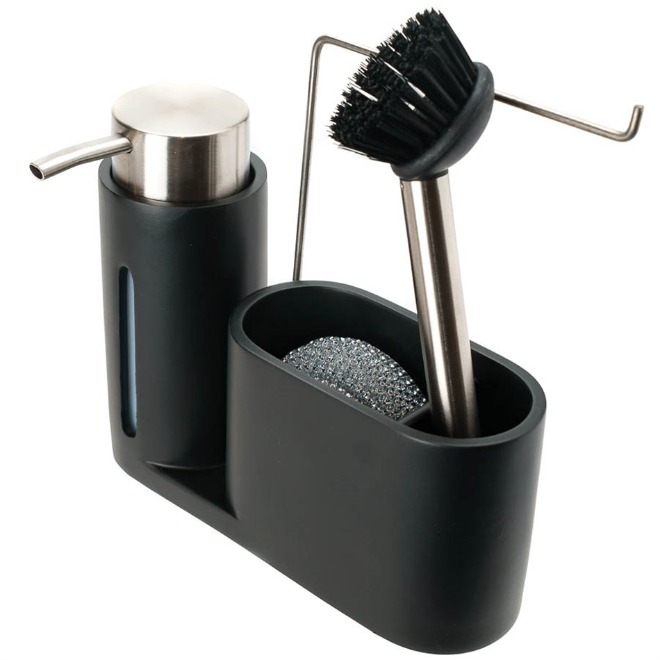 Диспенсер для мыла, черный, H18.5x9x21.5cm