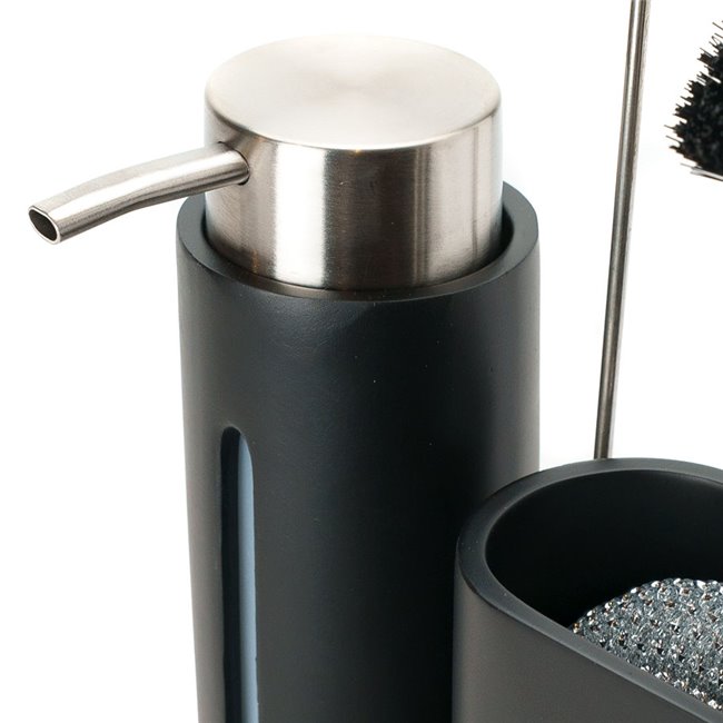 Диспенсер для мыла, черный, H18.5x9x21.5cm