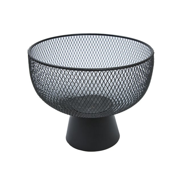 Decorative bowl Seoul L, black, H20cm, H24cm