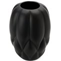 Vase Dahlia M, black matt, 17.5x17.5x24.5cm