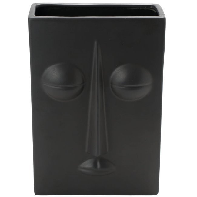 Vase Mundane tall, black, 20x9.5x30cm