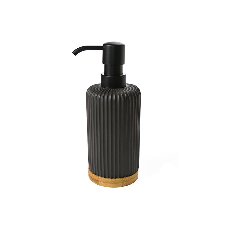 Soap dispenser Modern, black, H18.5cm, D7cm