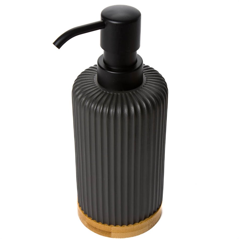 Soap dispenser Modern, black, H18.5cm, D7cm