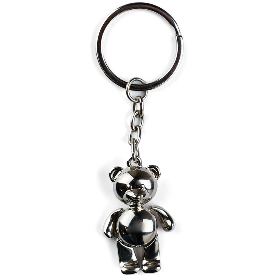 Keychain Teddy, metal, 11x3cm