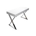Computer table Trieste, white, lacquer , MDF, 120x55x75.5cm