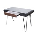 Computer table Torino with drawer, grey/nut, 120x55x75.5cm
