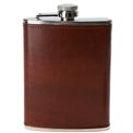 Flask leather, 235ml, H13.5x9.5cm