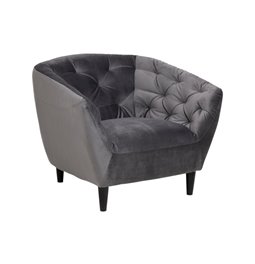 Armchair Aria, dark grey, 78x97x84cm, seat h.-46cm