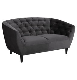 Sofa Aria, grey, H78x150x84cm, seat h.-46cm