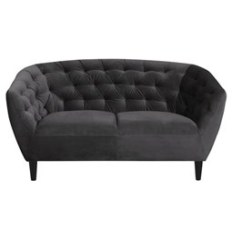 Sofa Aria, grey, H78x150x84cm, seat h.-46cm