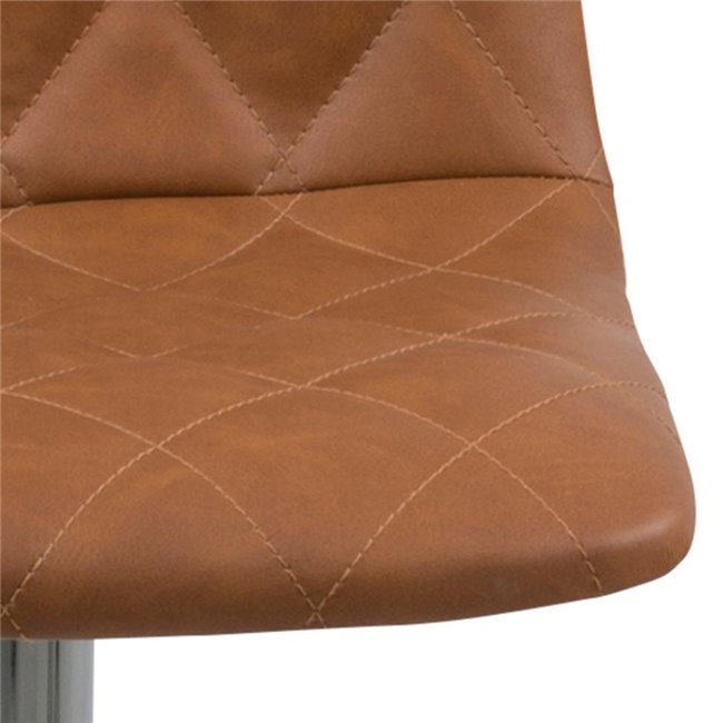 Bar stool Amu, brown, H110x40x48.5cm, seat h.-61-82cm