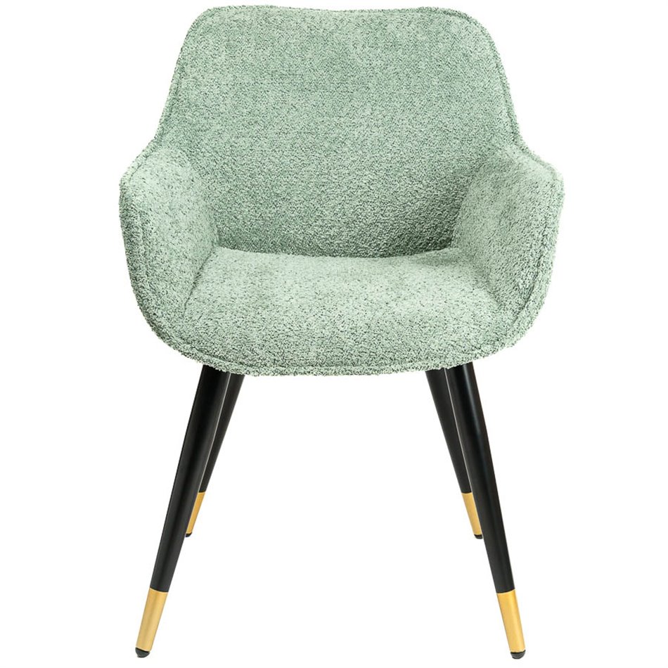 Chair Sarebourg, olive green, H79x61x59cm, seat H46cm