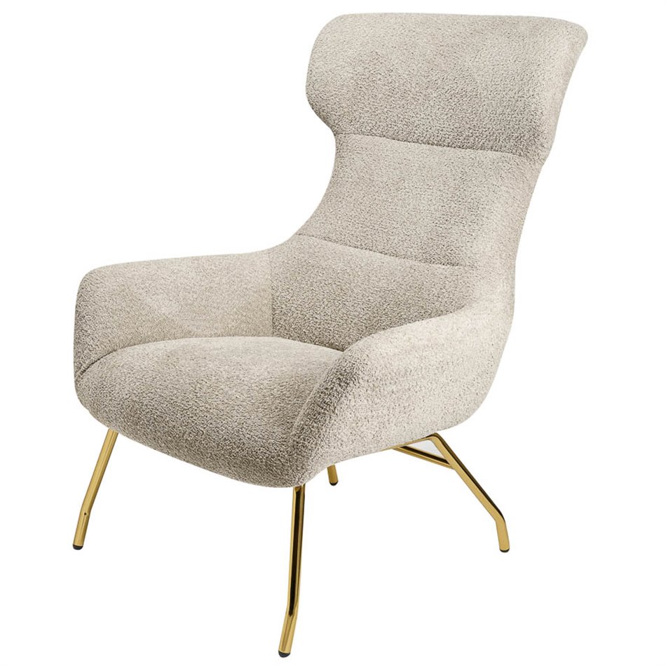 Armchair Sanday, taupe, H103x92x82cm