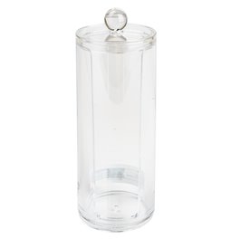 Cotton pad holder Selena, acryl, H20cm, D7.5cm