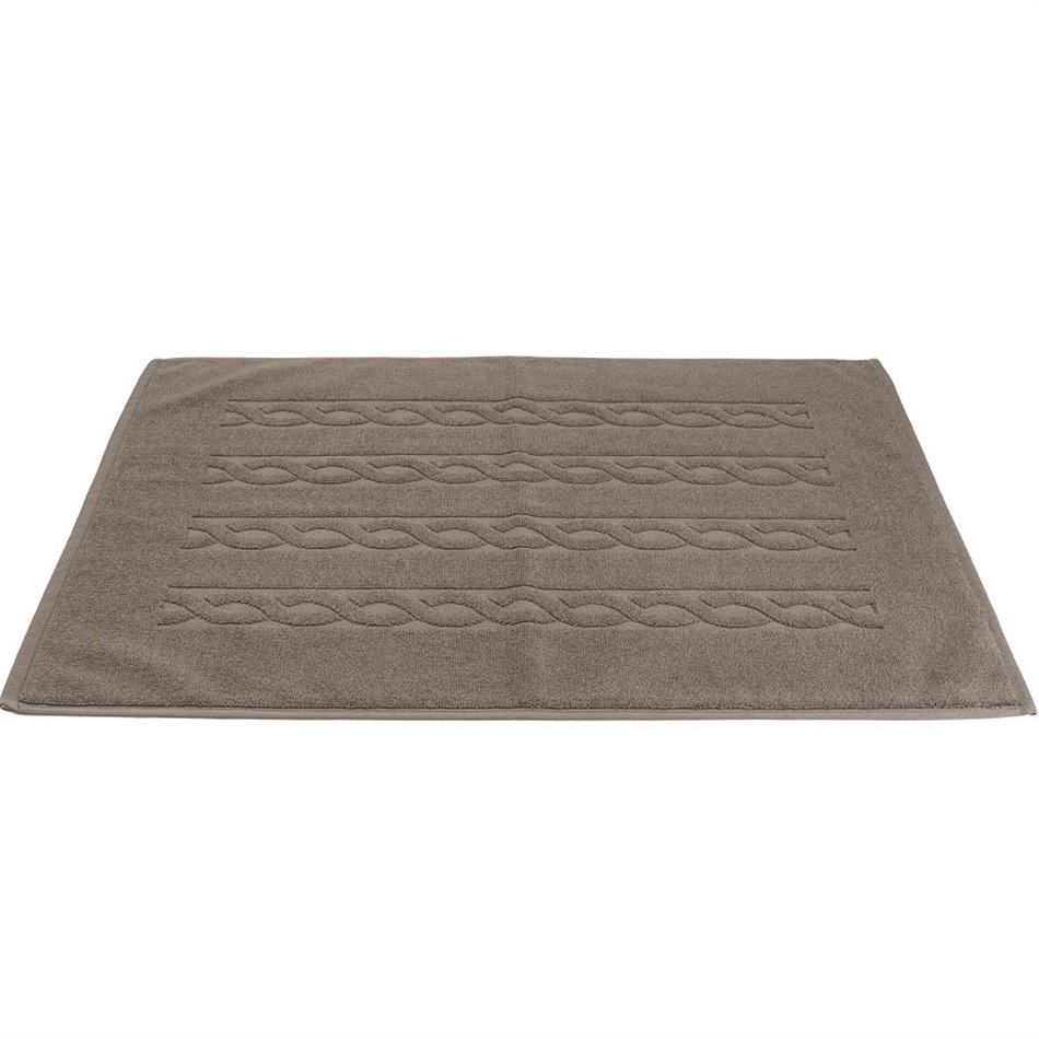 Bath mat Trecia, 70x50cm, taupe, 900g/m2