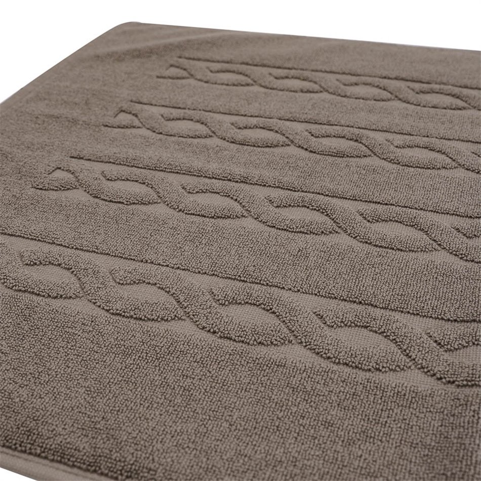 Bath mat Trecia, 70x50cm, taupe, 900g/m2