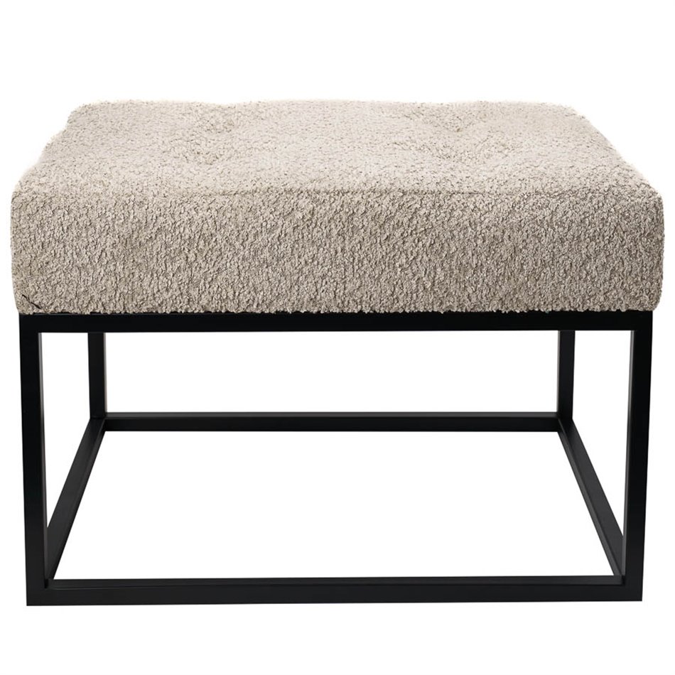 Bench Febe S, beige, 48x35x34cm