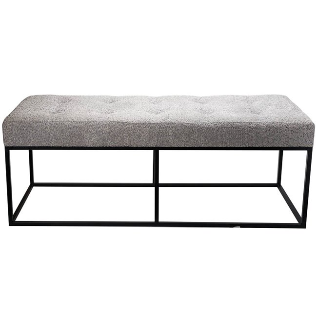 Bench Febe L, taupe, 46x120x40cm