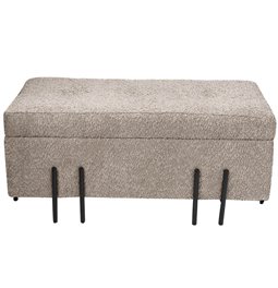 Bench Fabro S, beige, 35x73x33cm
