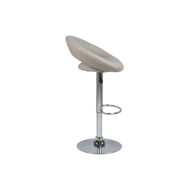 Барный стул Aplump, комплект из 2 шт., искусственная кожа, серо-коричневый, H100x56x50cm