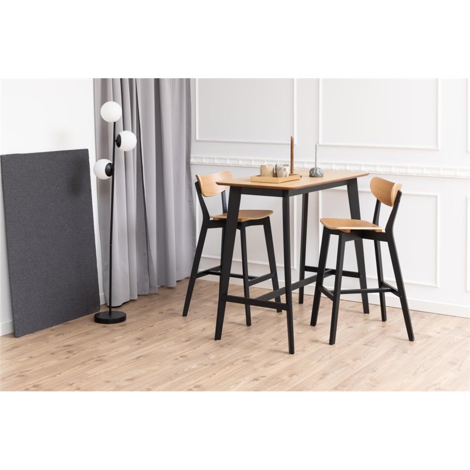 Bar stool Aroxby, set of 2 pcs, natural,  H105x45x49cm