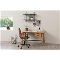 Desk chair Awinslow, set of 2 pcs, brandy, H103x51x58cm
