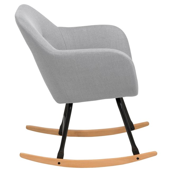Кресло-качалка Amilia, комплект из 2 шт., светло-серое, H81x57x71cm