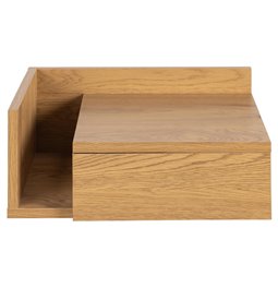 Bedside table Ashlan, oak, MDF H16.5x40x32cm