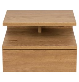 Bedside table Ashlan, oak, MDF, H22.5x35x32cm