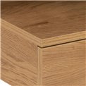 Bedside table Ashlan, oak, MDF, H22.5x35x32cm
