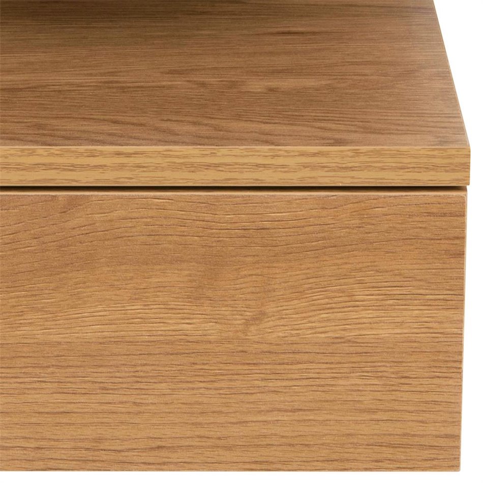 Bedside table Ashlan, oak, MDF, H22.5x35x32cm