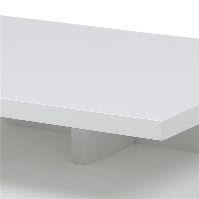 Bedside table Ashlan, white, MDF, H22.5x35x32cm