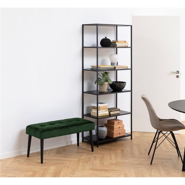 Bench Aglory, green, 45x95x38cm