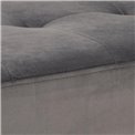 Bench Aglory, grey, 45x95x38cm