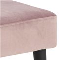 Bench Aglory, pink, 45x95x38cm