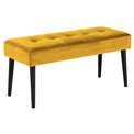 Bench Aglory, yellow, 45x95x38cm