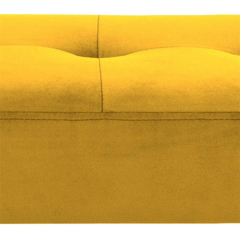 Bench Aglory, yellow, 45x95x38cm