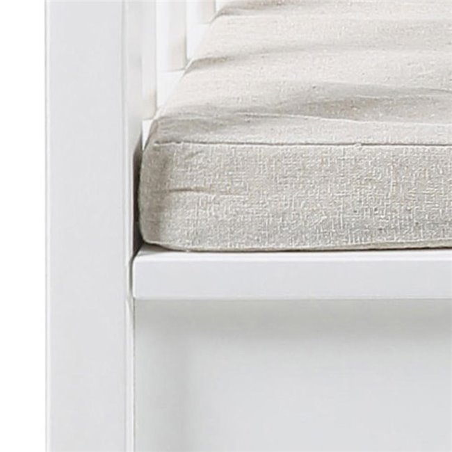 Bench with storage box  Aster, beige, MDF, H85x90x48cm