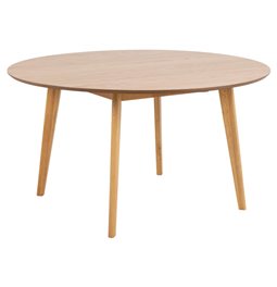 Dining table Aroxby, oak veneer, H76xD140cm