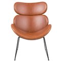 Lounge chair Acazar, brown, H90.5x69x78.5cm