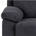 Sofa Amora, dark grey, H98x89.5x95cm