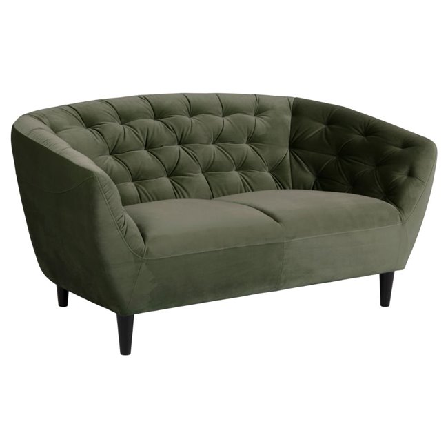 Sofa Aria, green, H78x150x84cm