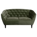 Sofa Aria, green, H78x150x84cm