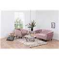 Sofa Aria, pink, H78x150x84cm