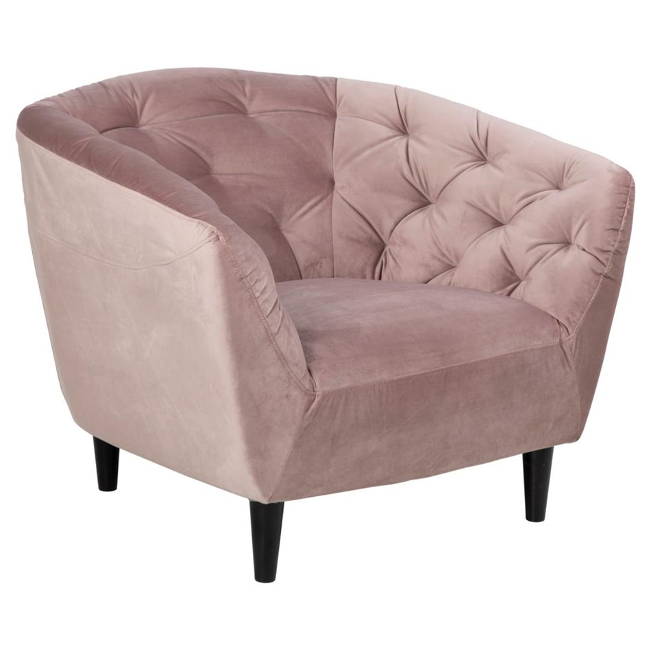 Sofa Aria, pink, H78x97x84cm