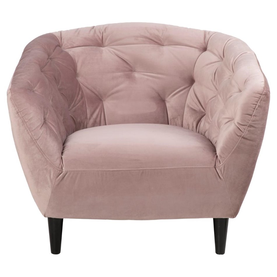 Sofa Aria, pink, H78x97x84cm