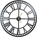 Wall clock Barenton, metal/black, 80x5x80cm