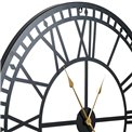 Wall clock Barenton, metal/black, 80x5x80cm